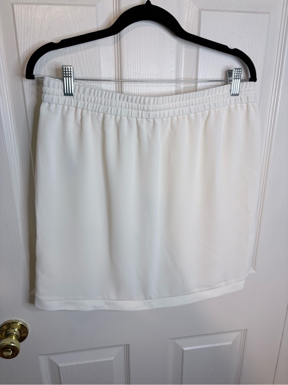 J.Crew Ivory Pull-On Mini Skirt Size 6 NWT Drawstring Skirt - Picture 6 of 9